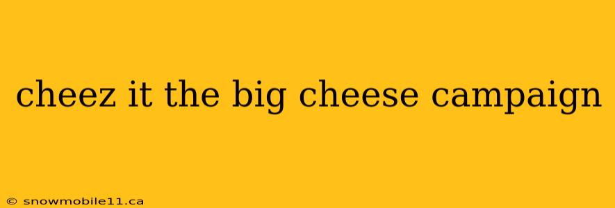 cheez it the big cheese campaign