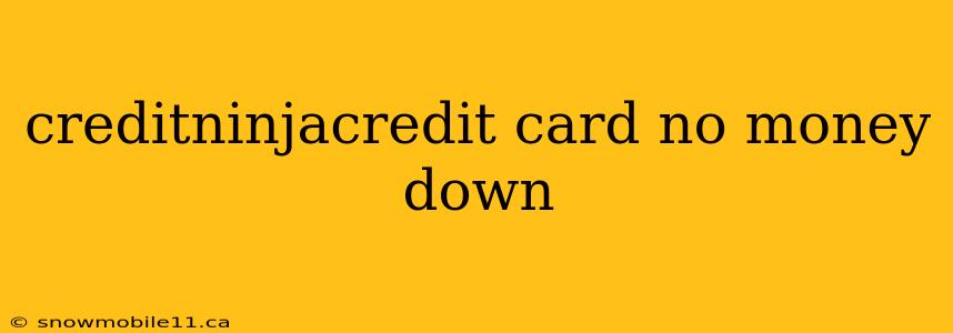 creditninjacredit card no money down