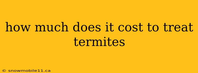 how much does it cost to treat termites