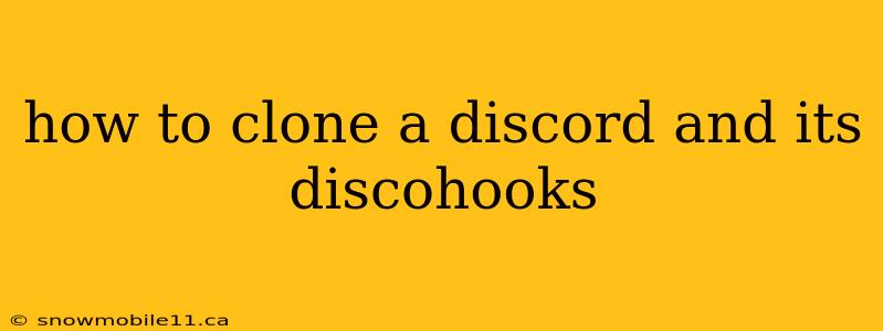 how to clone a discord and its discohooks