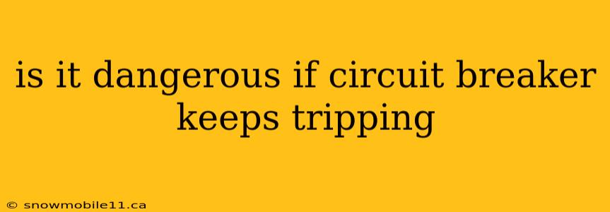 is it dangerous if circuit breaker keeps tripping