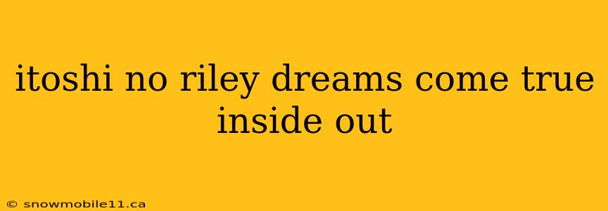 itoshi no riley dreams come true inside out