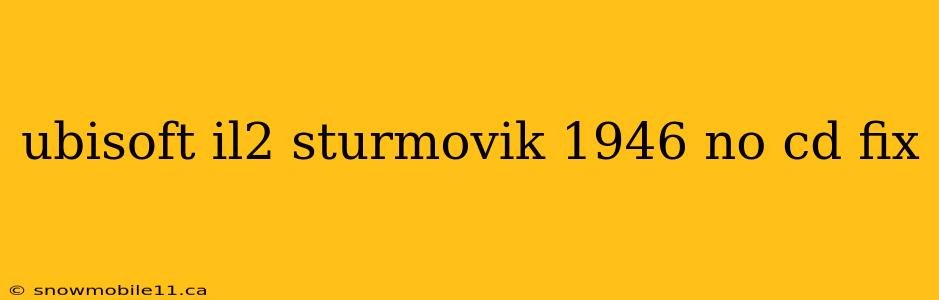 ubisoft il2 sturmovik 1946 no cd fix