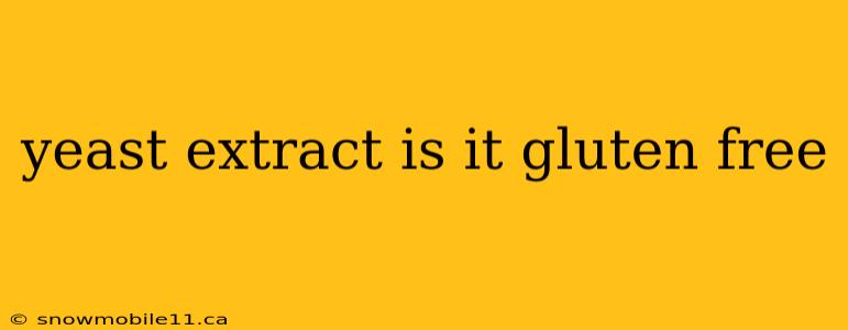 yeast extract is it gluten free